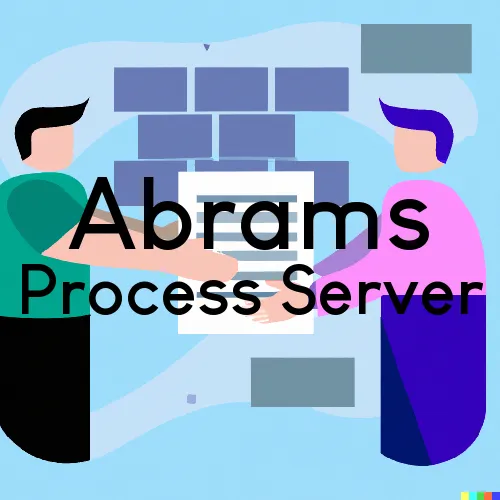Abrams, WI Process Servers in Zip Code 54101