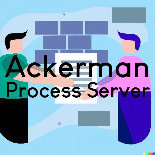 Ackerman, MS Process Servers in Zip Code 39735