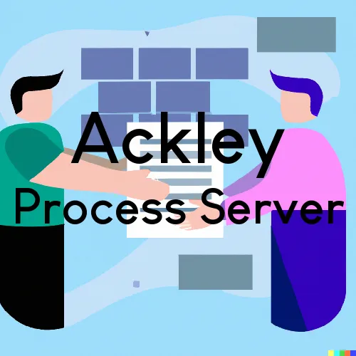 Ackley, IA Process Servers and Courtesy Copy Messengers