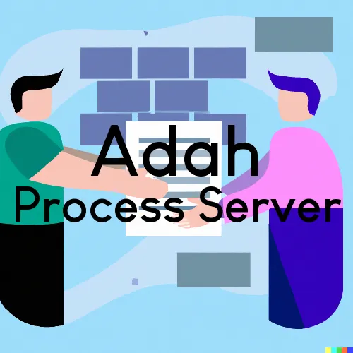 Adah, PA Process Servers in Zip Code 15410