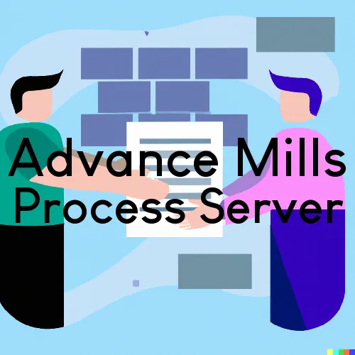 Advance Mills, VA Process Servers and Courtesy Copy Messengers