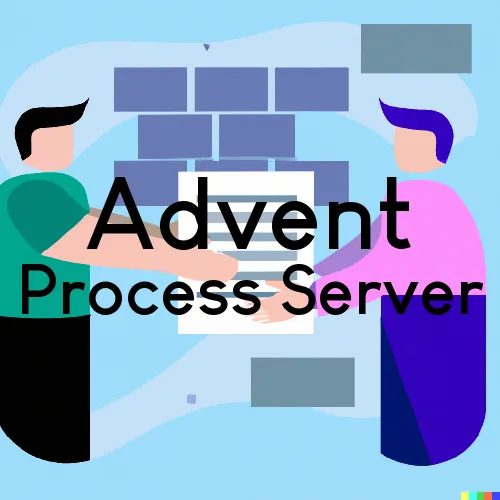 Advent, West Virginia Process Servers 