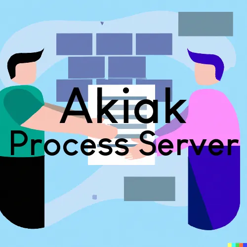 Akiak, AK Process Servers and Courtesy Copy Messengers