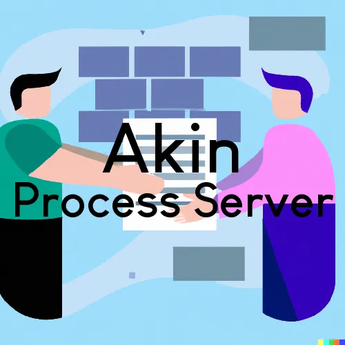 Akin, IL Process Servers in Zip Code 62890