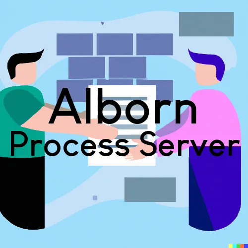 Alborn, MN Process Servers and Courtesy Copy Messengers