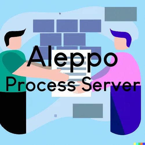 Aleppo, PA Process Server, “Serving by Observing“