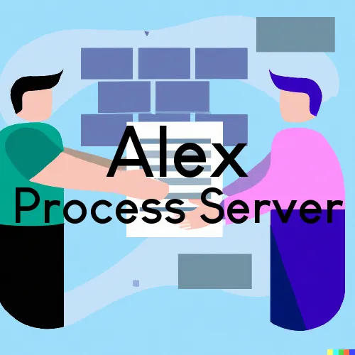 Alex, OK Process Servers and Courtesy Copy Messengers