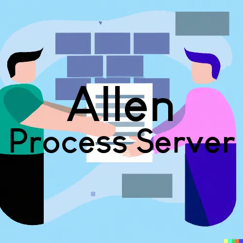 Process Servers in Zip Code Area 36451 in Allen
