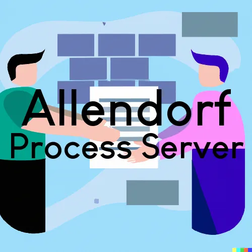 Allendorf, IA Process Server, “Serving by Observing“ 