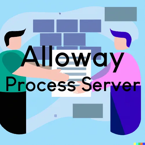 Alloway, NJ Process Server, “Serving by Observing“ 