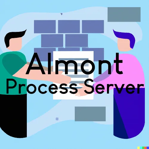 Almont, ND Court Messengers and Process Servers