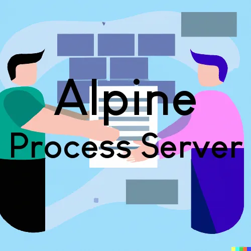 Process Servers in Zip Code Area 91903 in Alpine