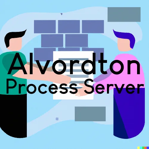 Alvordton, OH Process Servers and Courtesy Copy Messengers