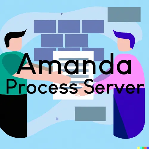 Amanda, OH Process Servers in Zip Code 43102