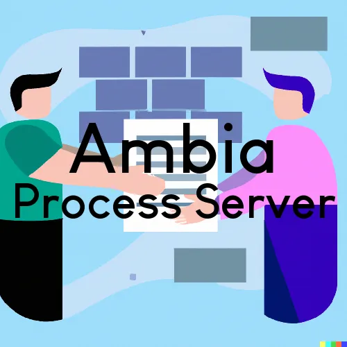 Ambia, Indiana Process Servers