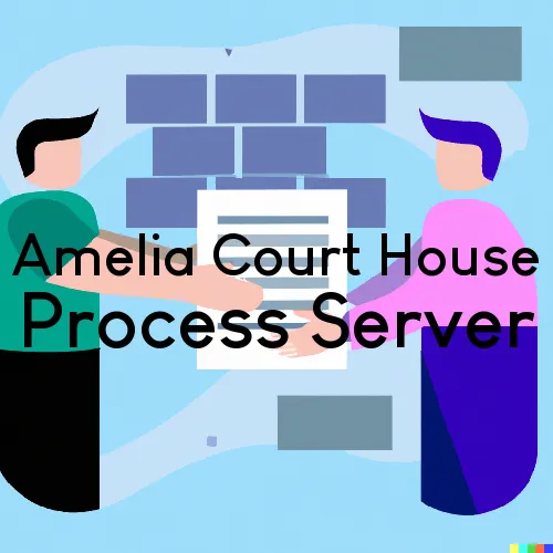 Amelia Court House, VA Process Servers in Zip Code 23002