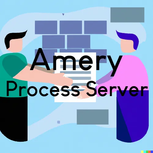 Amery, WI Process Server, “On time Process“ 