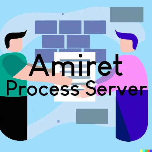 Amiret, MN Process Servers in Zip Code 56175