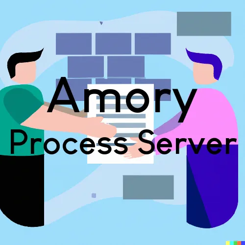 Amory, Mississippi Court Couriers and Process Servers
