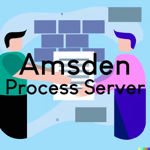 Amsden, OH Process Servers in Zip Code 44830