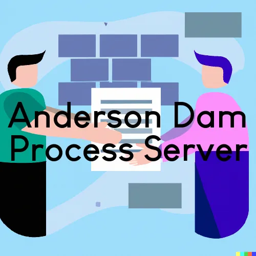 Anderson Dam, Idaho Process Servers and Field Agents