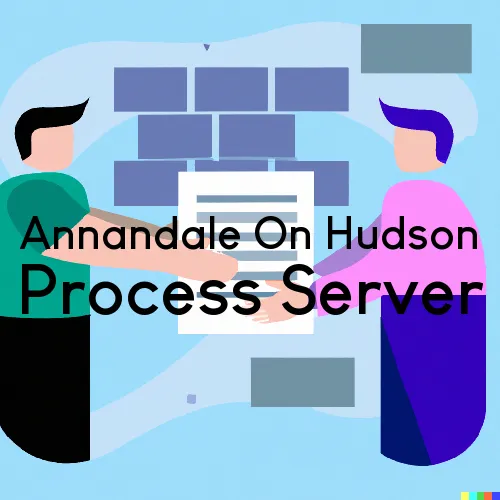 Annandale On Hudson, NY Process Servers in Zip Code 12504