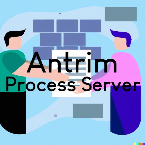 Antrim, NH Process Servers and Courtesy Copy Messengers