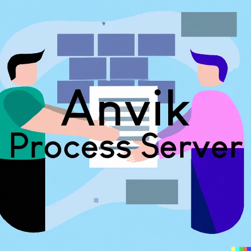 Anvik, AK Process Servers and Courtesy Copy Messengers