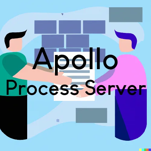 Process Servers in Zip Code Area 15613 in Apollo