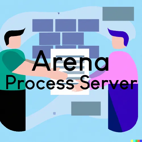 ND Process Servers in Arena, Zip Code 58494