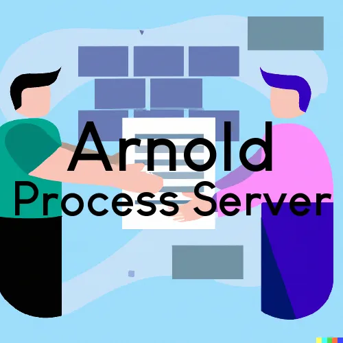 Process Servers in Zip Code Area 62650 in Arnold