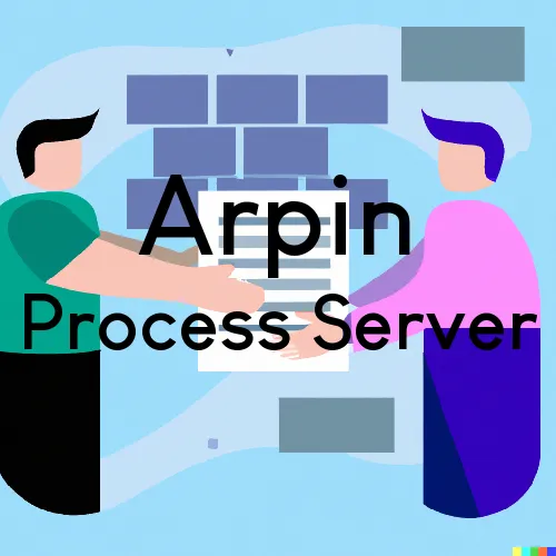 Arpin, WI Process Servers in Zip Code 54410