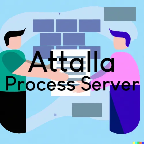 Attalla, AL Process Servers and Courtesy Copy Messengers