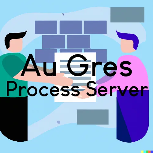 Au Gres, Michigan Process Servers