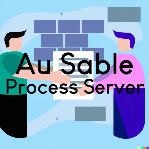 Process Servers in Au Sable, Michigan 