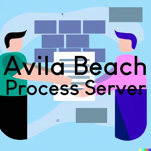 Avila Beach, California Process Server, “Chase and Serve“ 