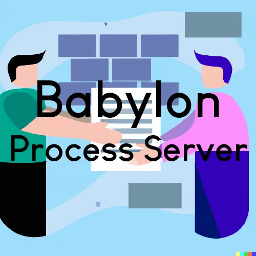 Process Serving a Summons in Babylon, New York