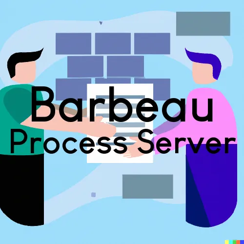 Barbeau, Michigan Process Servers