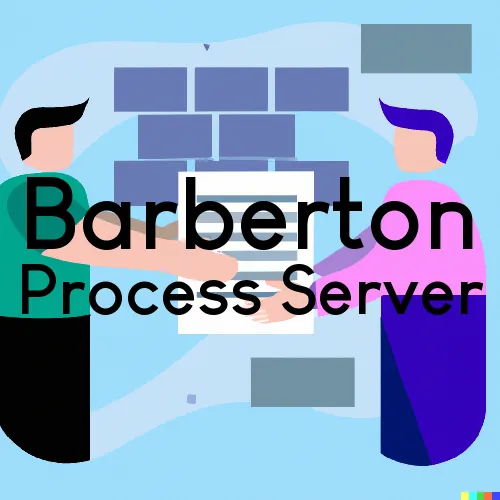 Barberton, OH Process Server, “Serving by Observing“ 