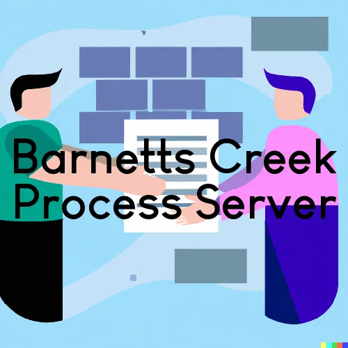 Barnetts Creek Process Server, “Process Servers, Ltd.“ 