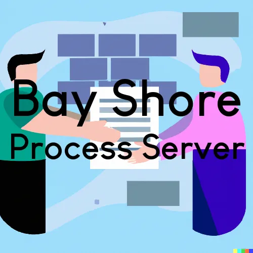 Process Serving a Summons in Bay Shore, New York