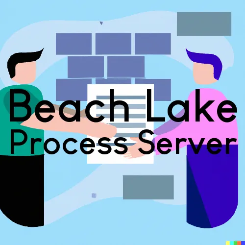 Beach Lake Process Server, “On time Process“ 