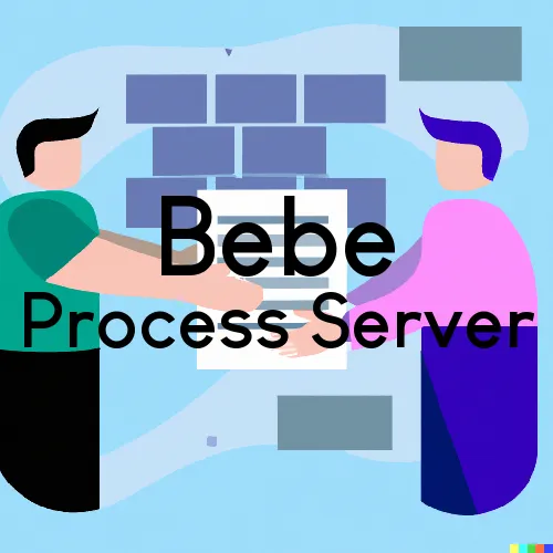 Bebe, TX Process Servers and Courtesy Copy Messengers