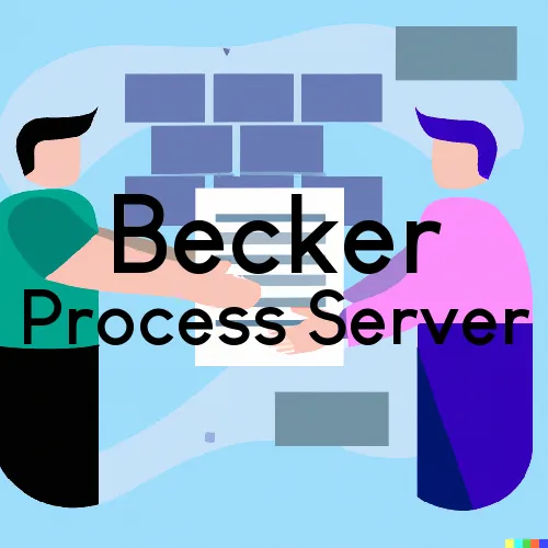 Becker Process Server, “Serving by Observing“ 