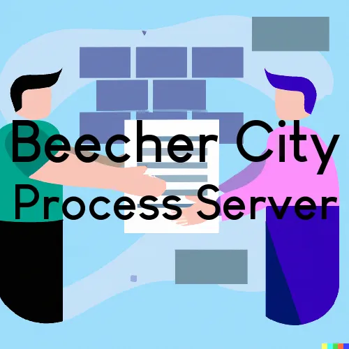 Beecher City, IL Process Servers in Zip Code 62414