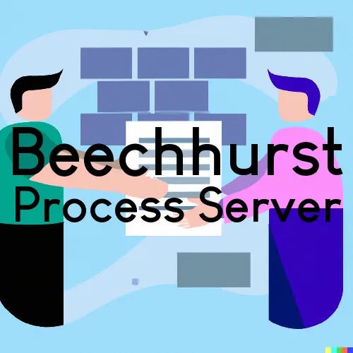 Beechhurst, NY Process Servers and Courtesy Copy Messengers