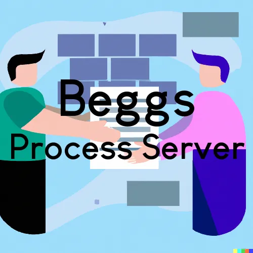 Beggs, OK Process Servers in Zip Code 74421