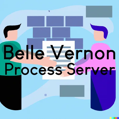 Belle Vernon, PA Process Servers in Zip Code 15012