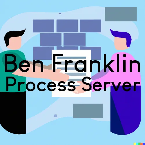 Ben Franklin, TX Process Server, “Corporate Processing“ 