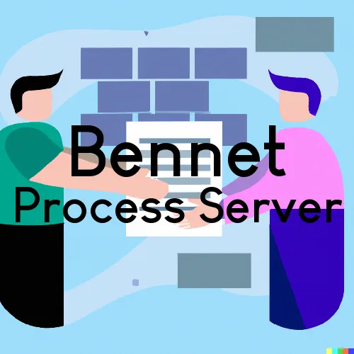 Bennet, NE Process Servers and Courtesy Copy Messengers